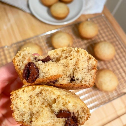 chocolate chip almond flour muffins