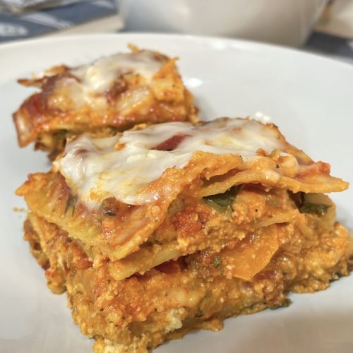 gluten free lasagna with dairy free ricotta