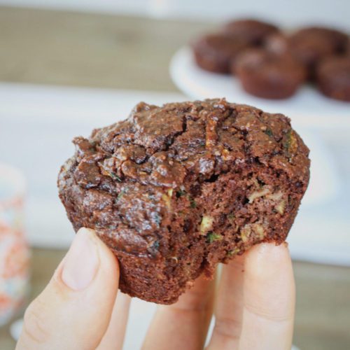 chocolate zucchini muffins