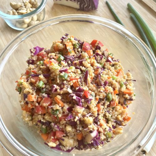 thai peanut quinoa salad