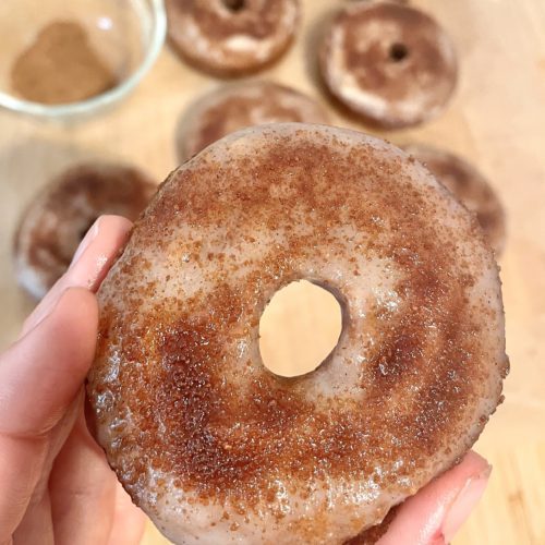 paleo applesauce donuts